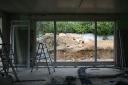 Unser großes Fenster zur Terrasse mit Kipp-Schiebeelement (letztere noch nicht eingebaut)