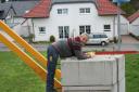 Eine wohlverdiente Pause auf dem Kran