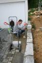 Zwei Tage später arbeite ich an der dritten Reihe - mit Verstärkung natürlich